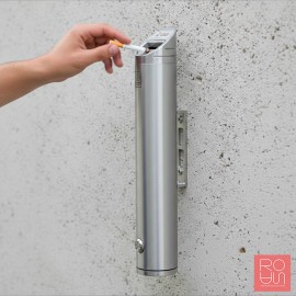 Cendrer mural d'alumini tub Inclinat